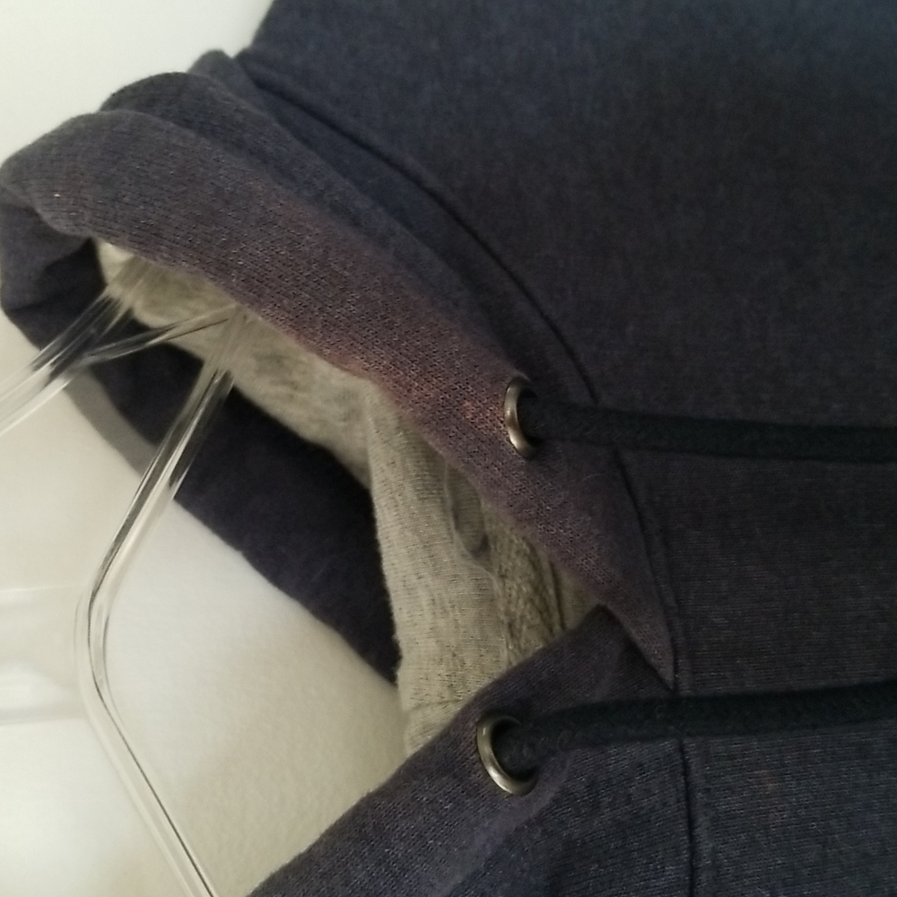 Champion Hoodie, Heathered Navy - Sm, EUC